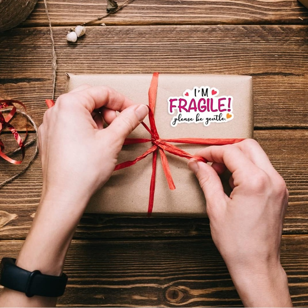 NEW Small Business “I’m Fragile Please Be Gentle” Miniature Stickers 100 pieces - Picture 4 of 4